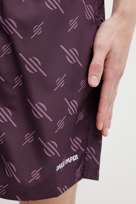 Daily Paper irregular monogram spodenki do pływania męskie fioletowy 2610066