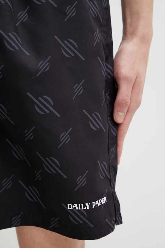 Daily Paper irregular monogram spodenki do pływania męskie czarny 2610043