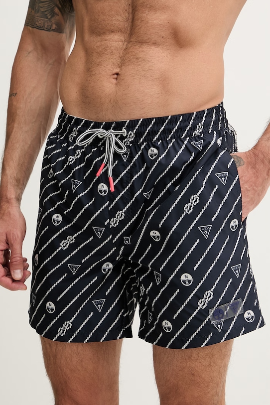 Guess pantaloncini da bagno da uomo x North Sails M6GZ20.W2170 blu navy SS26