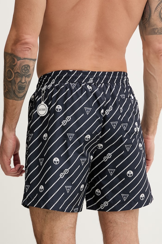 Abbigliamento Guess pantaloncini da bagno da uomo x North Sails M6GZ20.W2170 blu navy