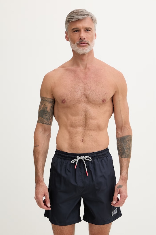 Guess pantaloncini da bagno da uomo x North Sails blu navy M6GZ20.W2170