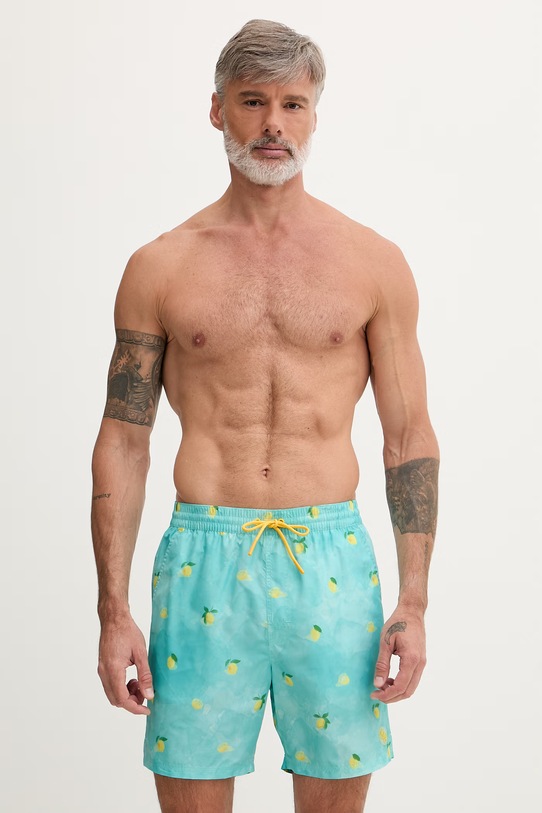 Guess szorty kąpielowe męskie turkusowy F6GT10.WN122