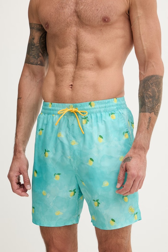 Guess szorty kąpielowe męskie F6GT10.WN122 turkusowy SS26