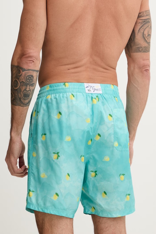 Odzież Guess szorty kąpielowe męskie F6GT10.WN122 turkusowy