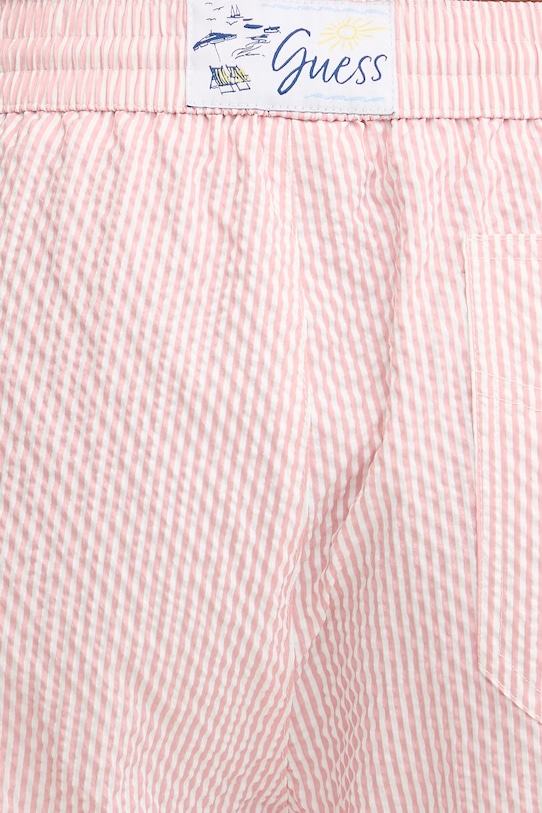 Guess pantaloncini da bagno da uomo rosa F6GT11.WN342