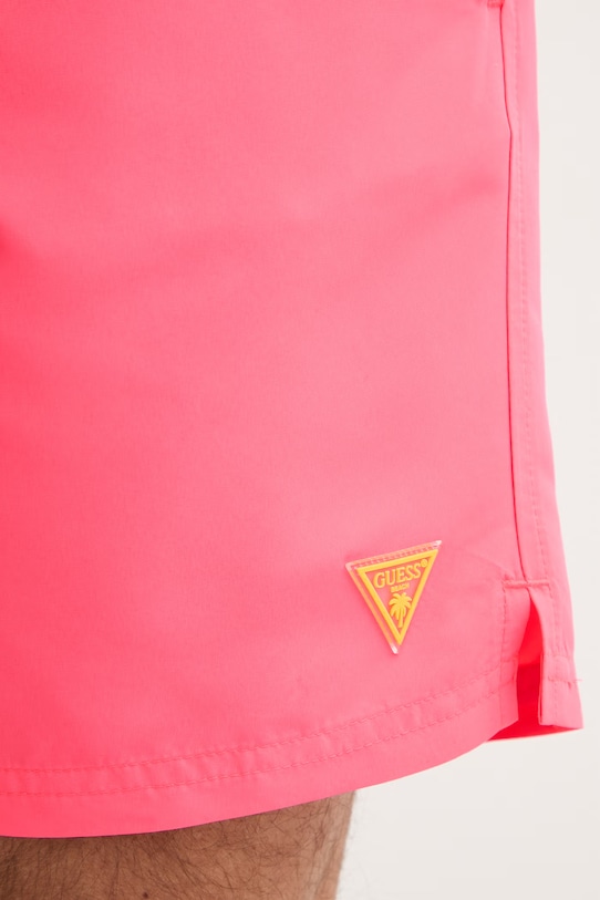 Guess pantaloni scurți de baie pentru bărbați roz F6GT24.WG282