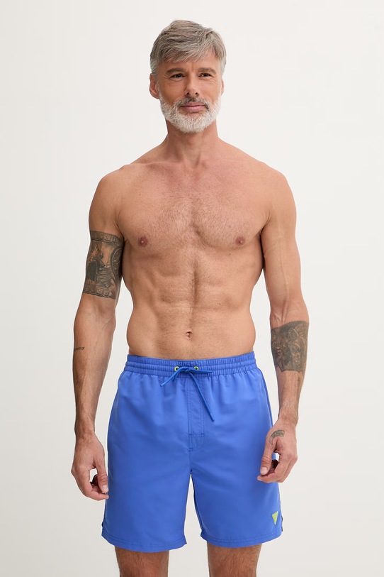 Guess pantaloni scurți de baie pentru bărbați albastru F6GT24.WG282