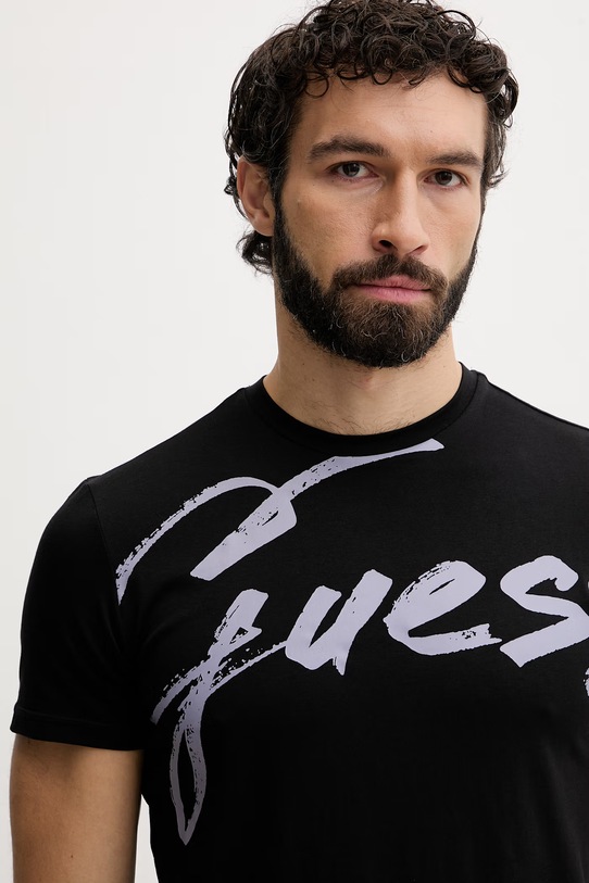 Oblačila Guess pižama moška z bombažem U5BG92.K6YW1 črna