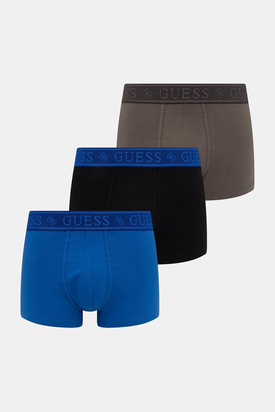 Guess bokserki męskie bawełniane z elastanem JOE 3-pack niebieski U6GG23.K6YW1
