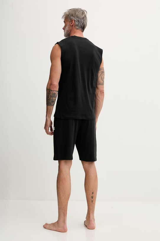 Oblečenie Guess dvojdielne pyžamo pánske bavlnené MALCOLM U6GX02.KCAM1 čierna