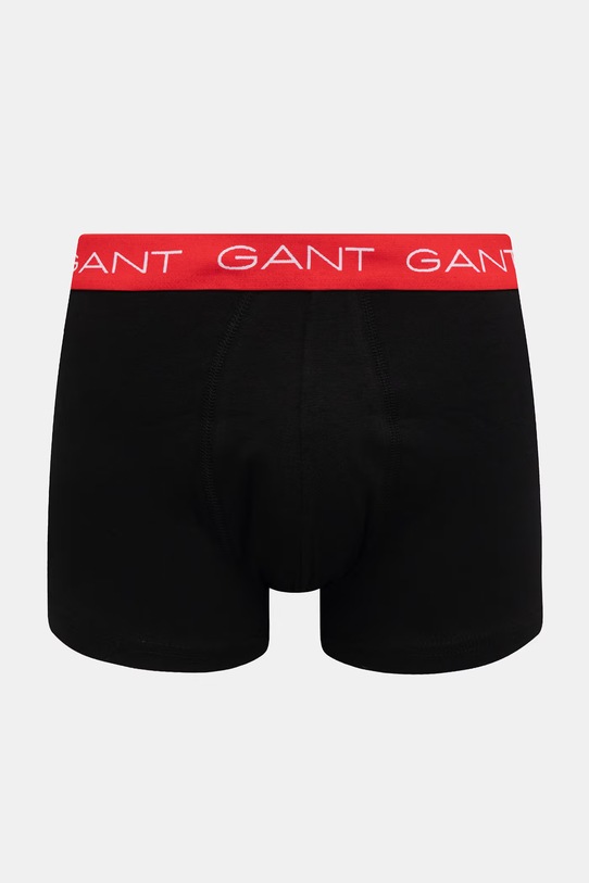 Gant bokserki dopasowane męskie bawełniane z elastanem 3-pack 902613003 czarny SS26