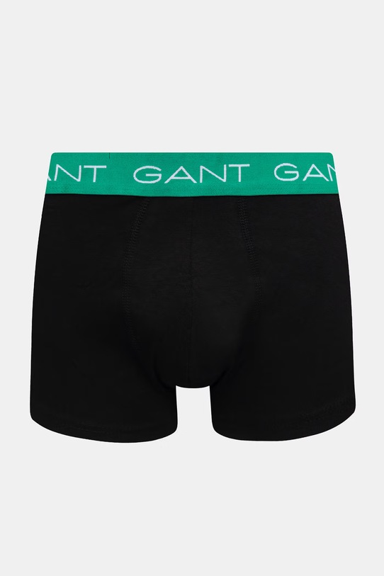 Odzież Gant bokserki dopasowane męskie bawełniane z elastanem 3-pack 902613003 czarny