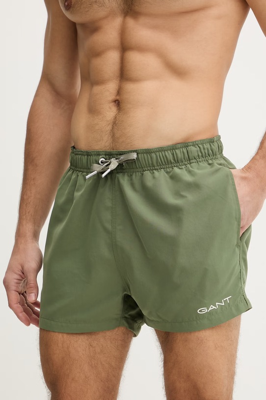 Gant spodenki do pływania męskie 920006500 zielony SS26