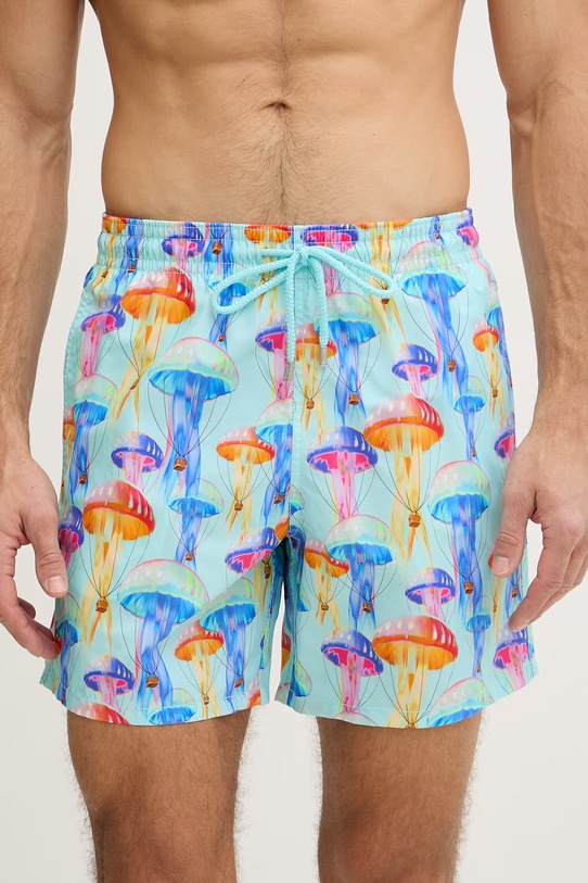 Vilebrequin szorty kąpielowe męskie MOOREA MOOEB104 turkusowy SS26