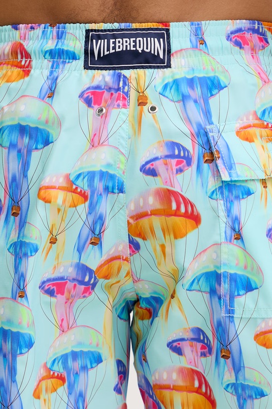 Vilebrequin szorty kąpielowe męskie MOOREA turkusowy MOOEB104