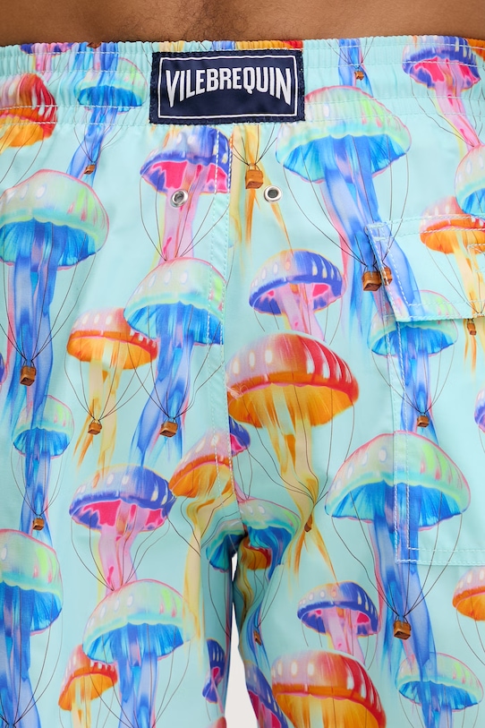 Vilebrequin szorty kąpielowe męskie MOOREA turkusowy MOOEB104