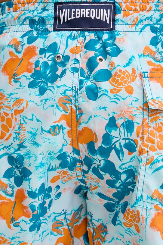 Vilebrequin szorty kąpielowe męskie MOOREA turkusowy MOOEB120