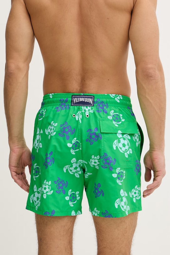 Odzież Vilebrequin szorty kąpielowe męskie MOOREA MOOEB135 zielony
