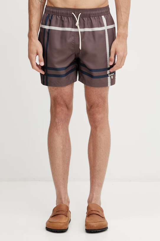 Barbour MSW0067PU57 szorty kąpielowe męskie brązowy MSW0067PU57
