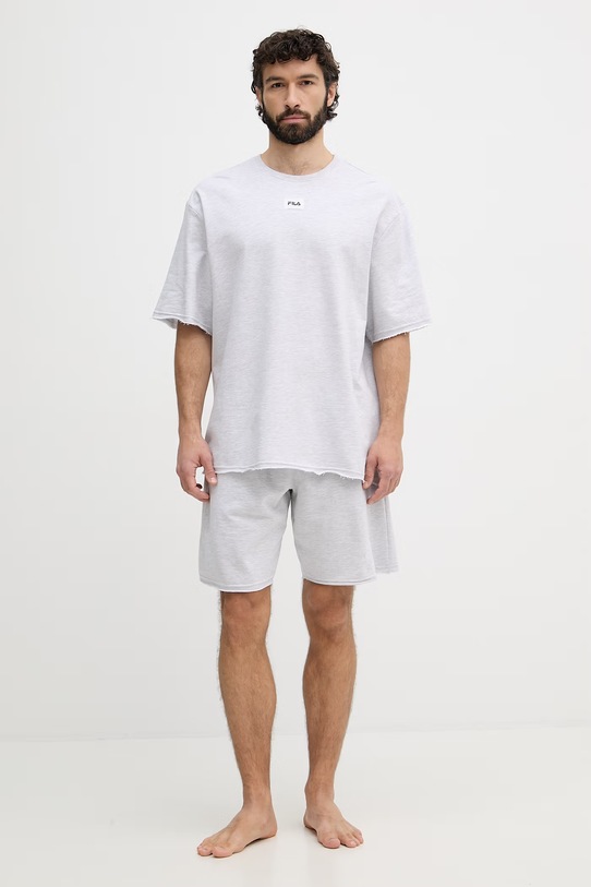 Fila piżama dwuczęściowa męska bawełniana szary FPS1240