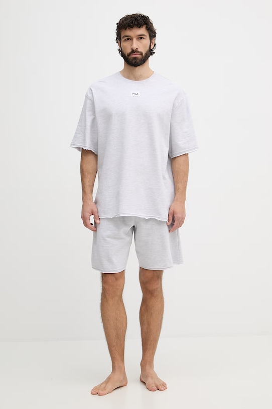 Fila piżama dwuczęściowa męska bawełniana szary FPS1240