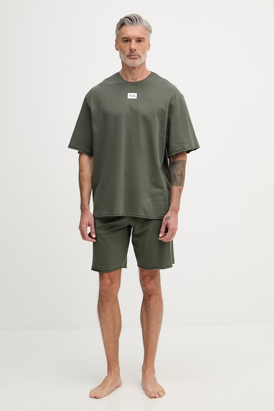 Fila piżama dwuczęściowa męska bawełniana FPS1240 zielony SS26