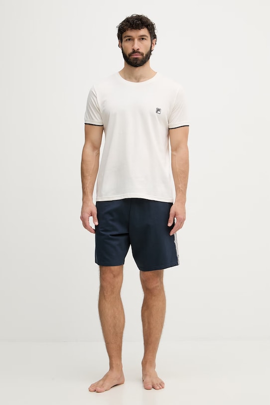 Fila dvodelna pižama moška bombažna bež FPS1241