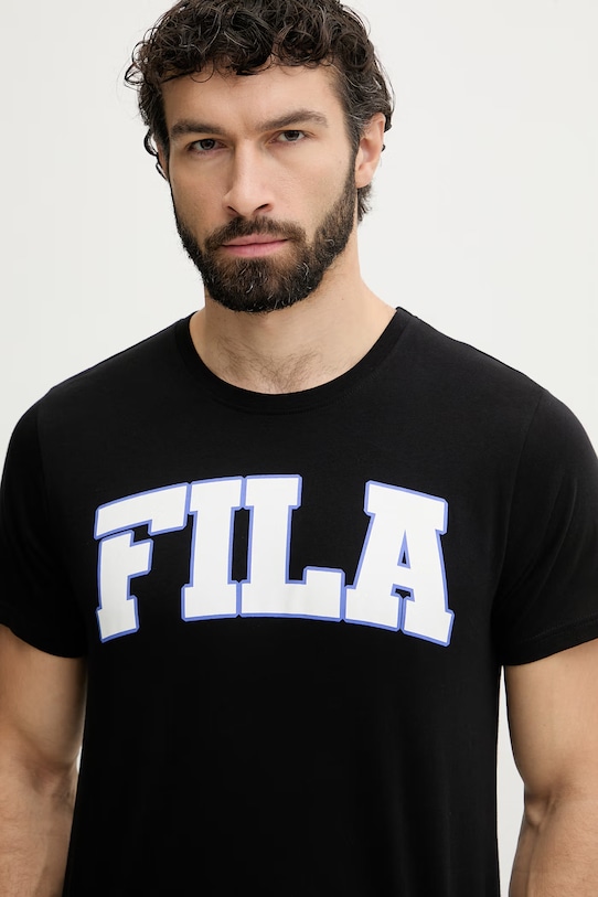 Fila пижама из двух частей мужская хлопковая FPS1242 чёрный