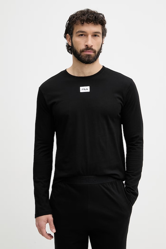 Fila piżama dwuczęściowa męska bawełniana FPS1243 czarny SS26