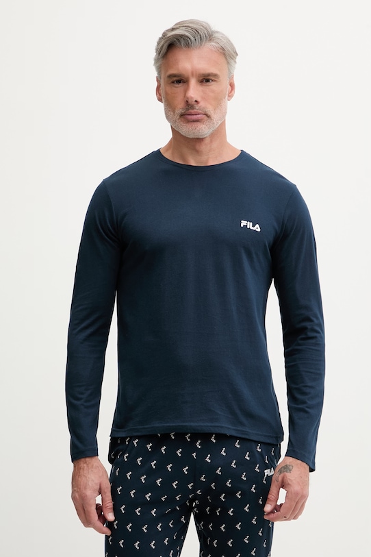 Fila dvoudílné pyžamo pánské bavlněné FPS1244 námořnická modř SS26