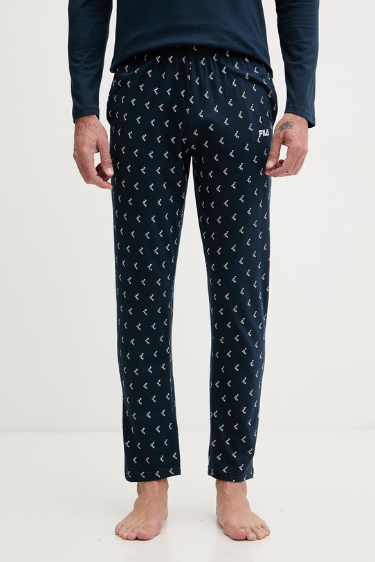 Fila dvoudílné pyžamo pánské bavlněné námořnická modř FPS1244