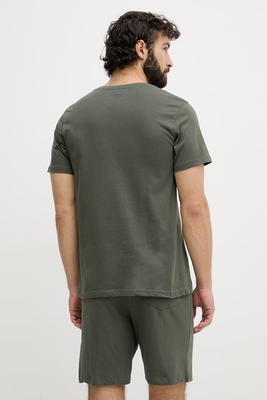 Odzież Fila piżama dwuczęściowa męska bawełniana FPS1246 zielony