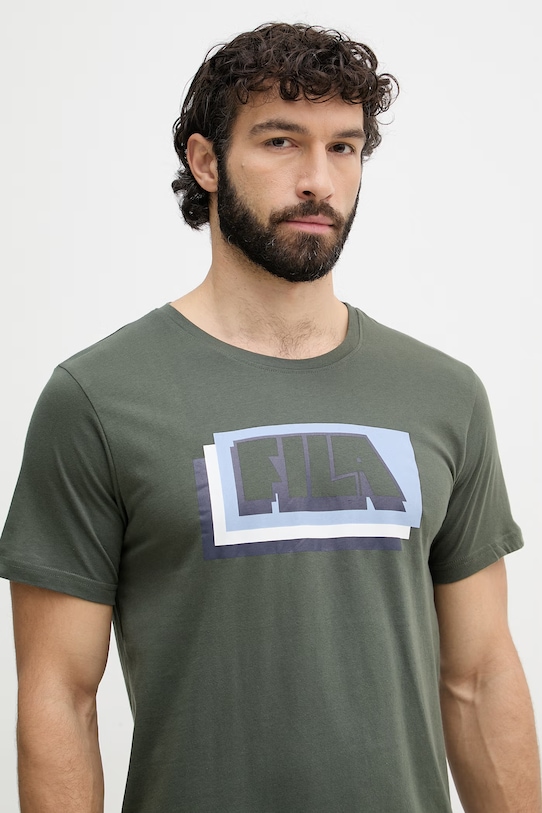 Fila piżama dwuczęściowa męska bawełniana zielony FPS1246