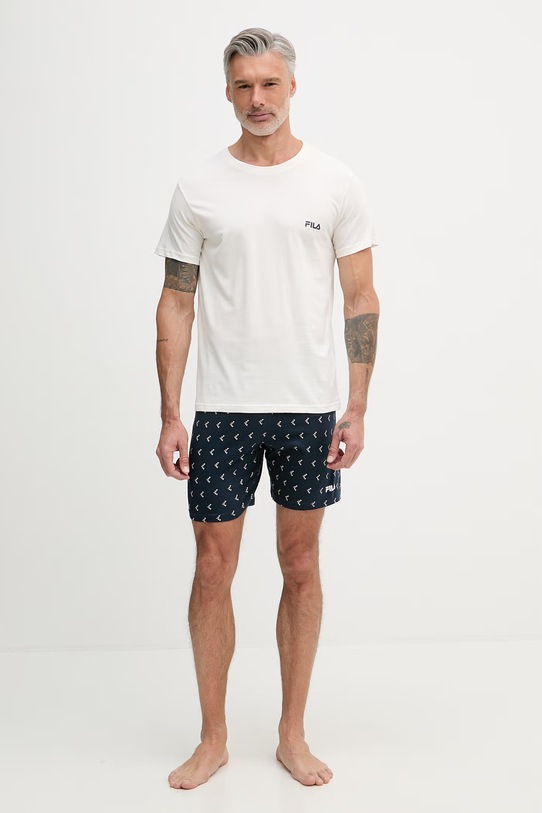 Fila piżama dwuczęściowa męska bawełniana FPS1247 beżowy SS26