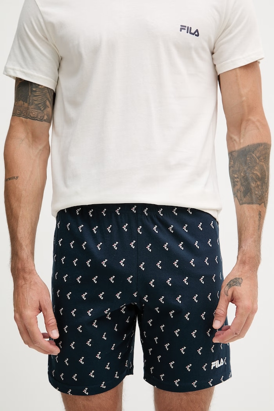 Fila piżama dwuczęściowa męska bawełniana beżowy FPS1247