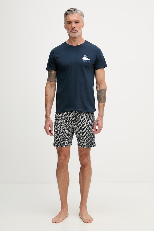 Fila piżama dwuczęściowa męska bawełniana FPS1249 granatowy SS26