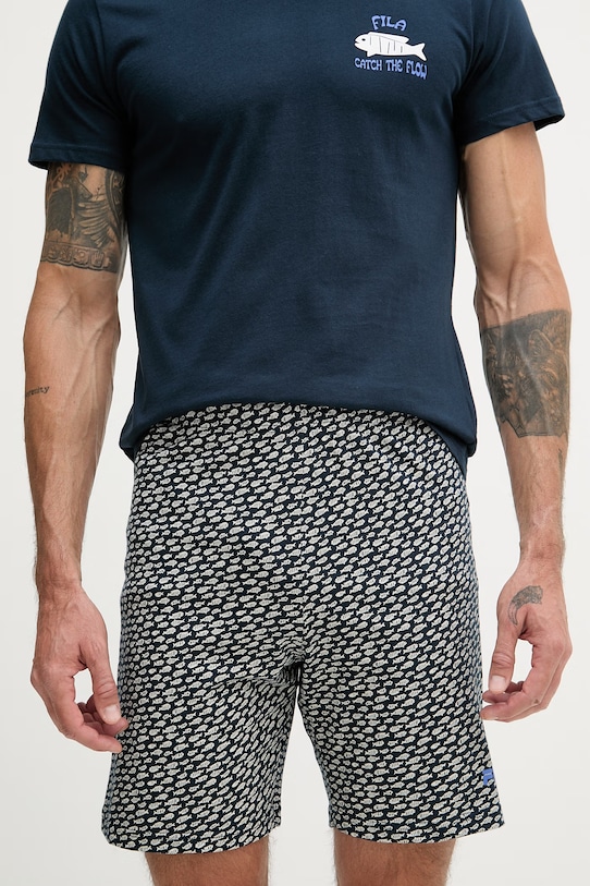 Fila dvoudílné pyžamo pánské bavlněné námořnická modř FPS1249