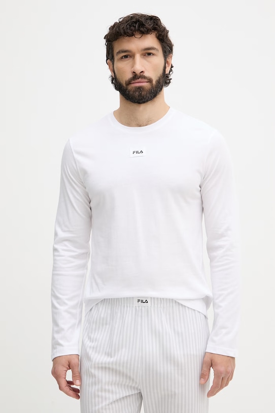 Fila piżama dwuczęściowa męska bawełniana FPS1252 biały SS26
