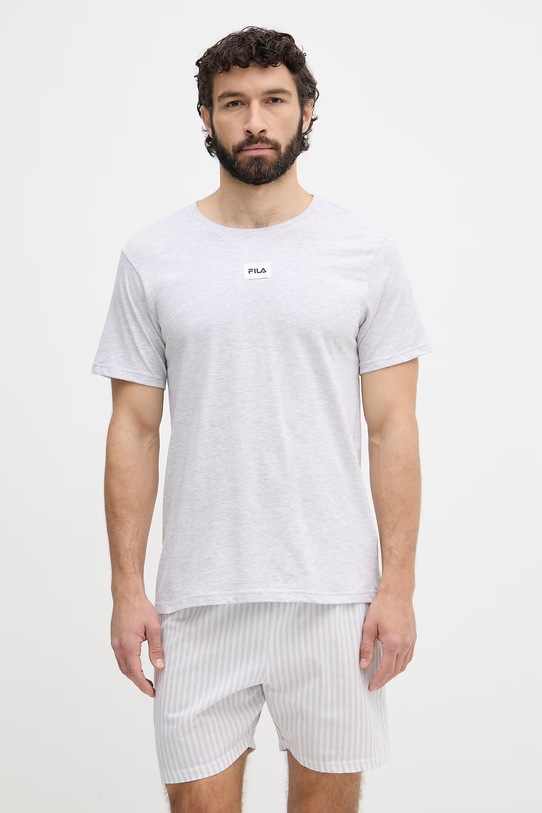 Fila piżama męska z bawełną szary FPS1253