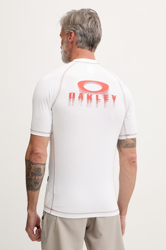 Odzież Oakley t-shirt kąpielowy męski FOA407891 biały