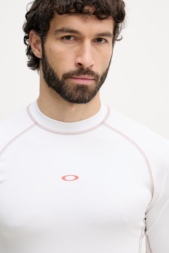 Oblečenie Oakley plavkové tričko pánske T-shirt do płyvania FOA407891 biela