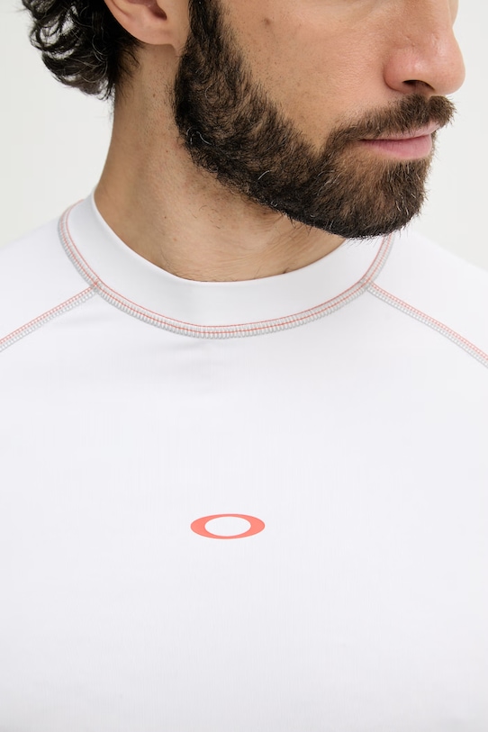 Oakley plavkové tričko pánske T-shirt do płyvania biela FOA407891