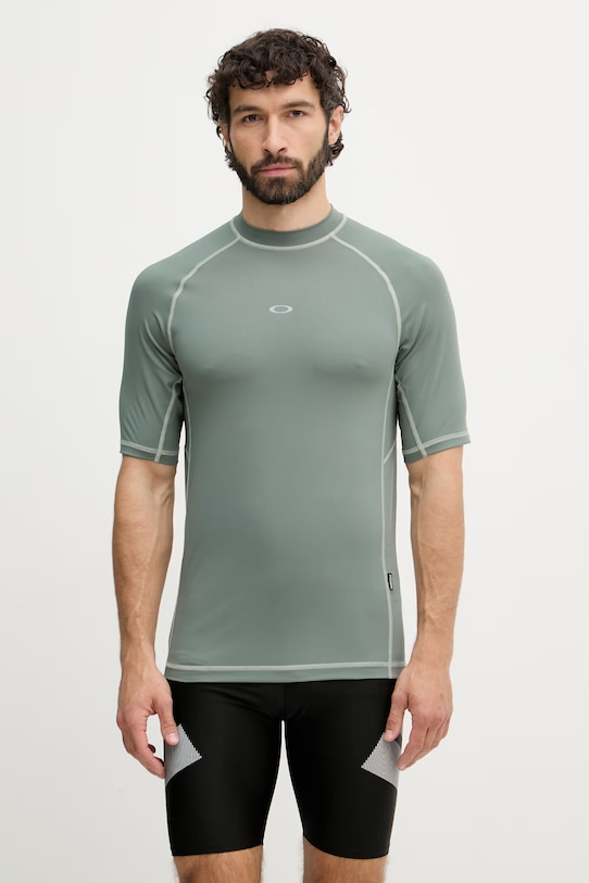 Oakley pánske plavkové tričko FOA407891 zelená SS26