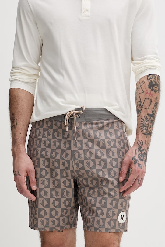 Hurley szorty kąpielowe męskie brązowy HSP26MMBS09030