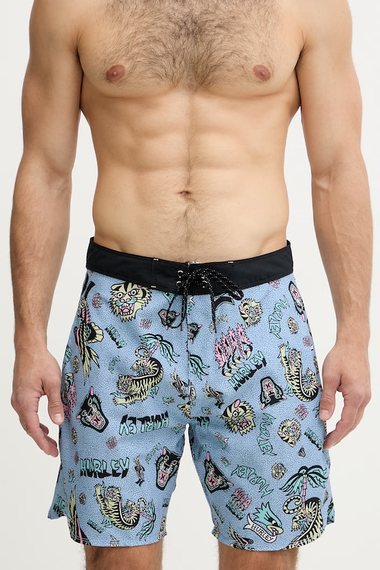 Hurley pantaloni scurți de baie pentru bărbați PHANTOM MBEU00003 albastru SS26