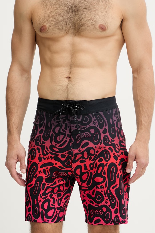 Hurley pantaloni scurți de baie pentru bărbați PHANTOM MBEU00004 rosu SS26