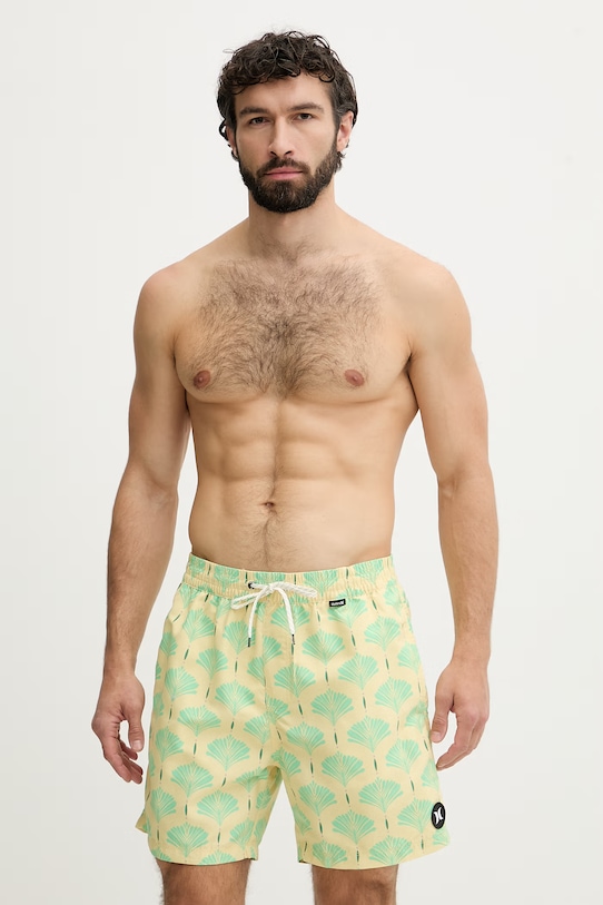 Hurley pantaloni scurți de baie pentru bărbați VOLLEY ICON galben MBEU00014