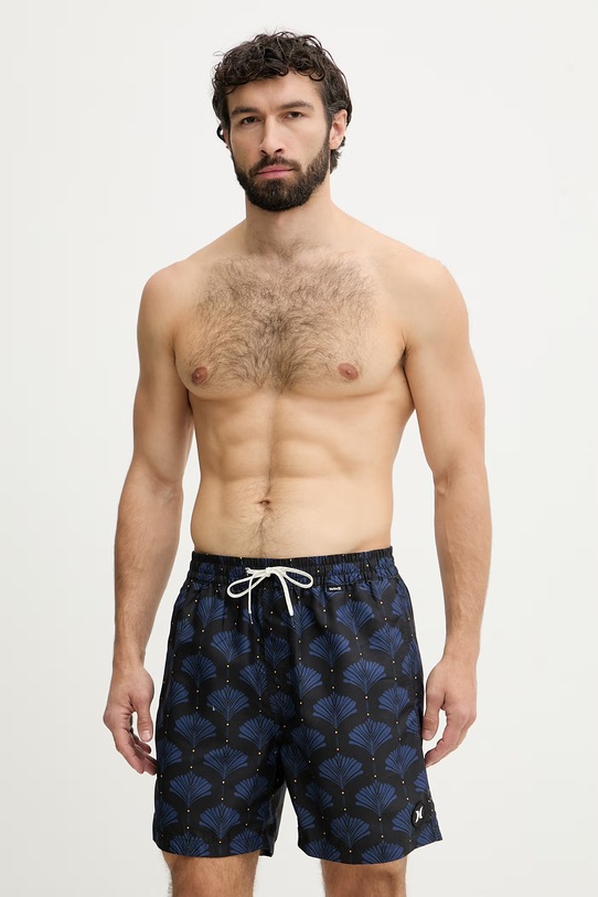 Hurley шорти для купання чоловічі VOLLEY ICON чорний MBEU00014