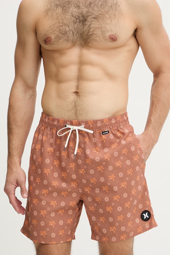 Hurley pantaloni scurți de baie pentru bărbați VOLLEY ICON MBEU00017 portocaliu SS26