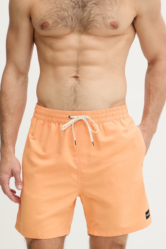 Hurley pantaloni scurți de baie pentru bărbați VOLLEY ICON MBEU00010 portocaliu SS26